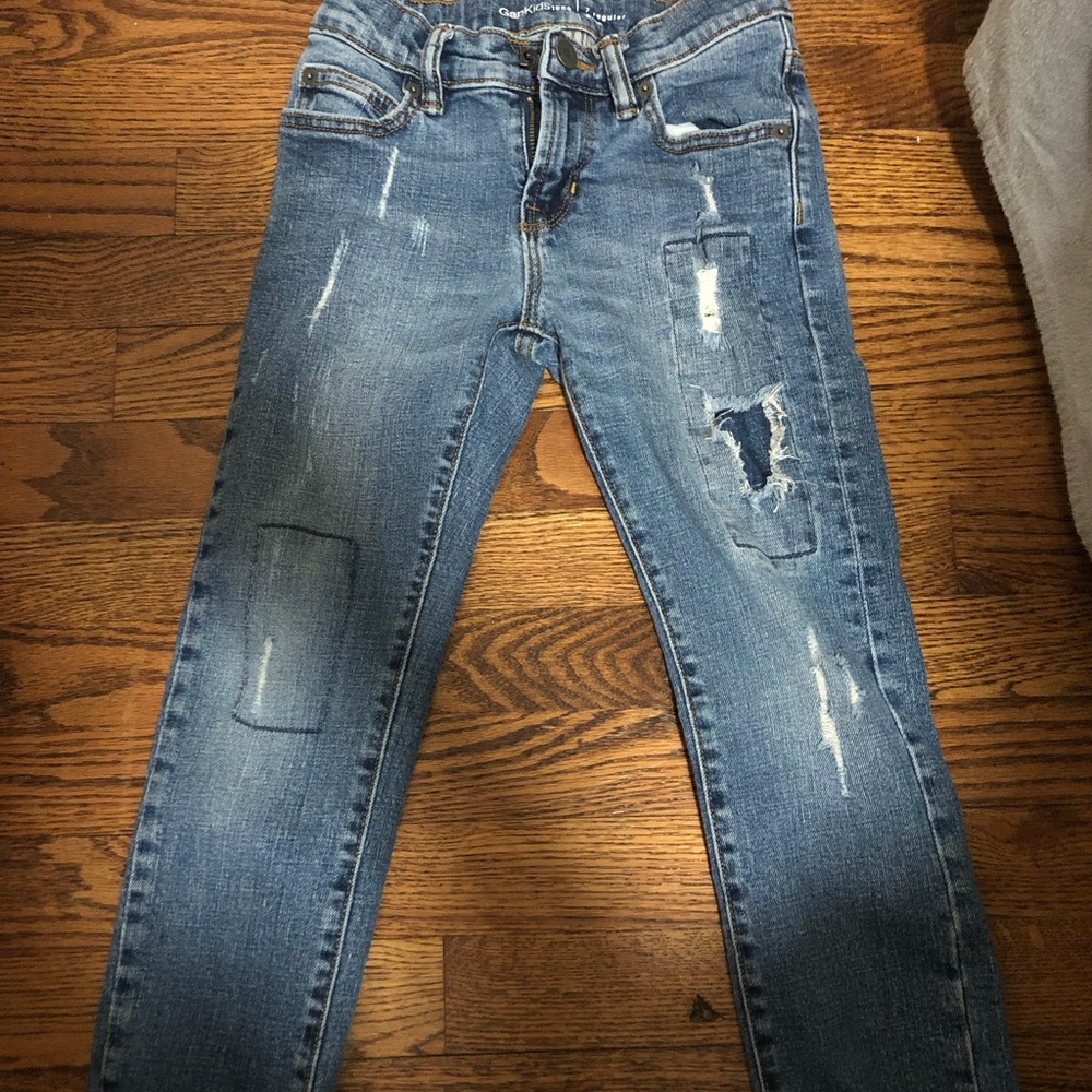 Boys GapKids 1969 Deconstruction Slim Jeans